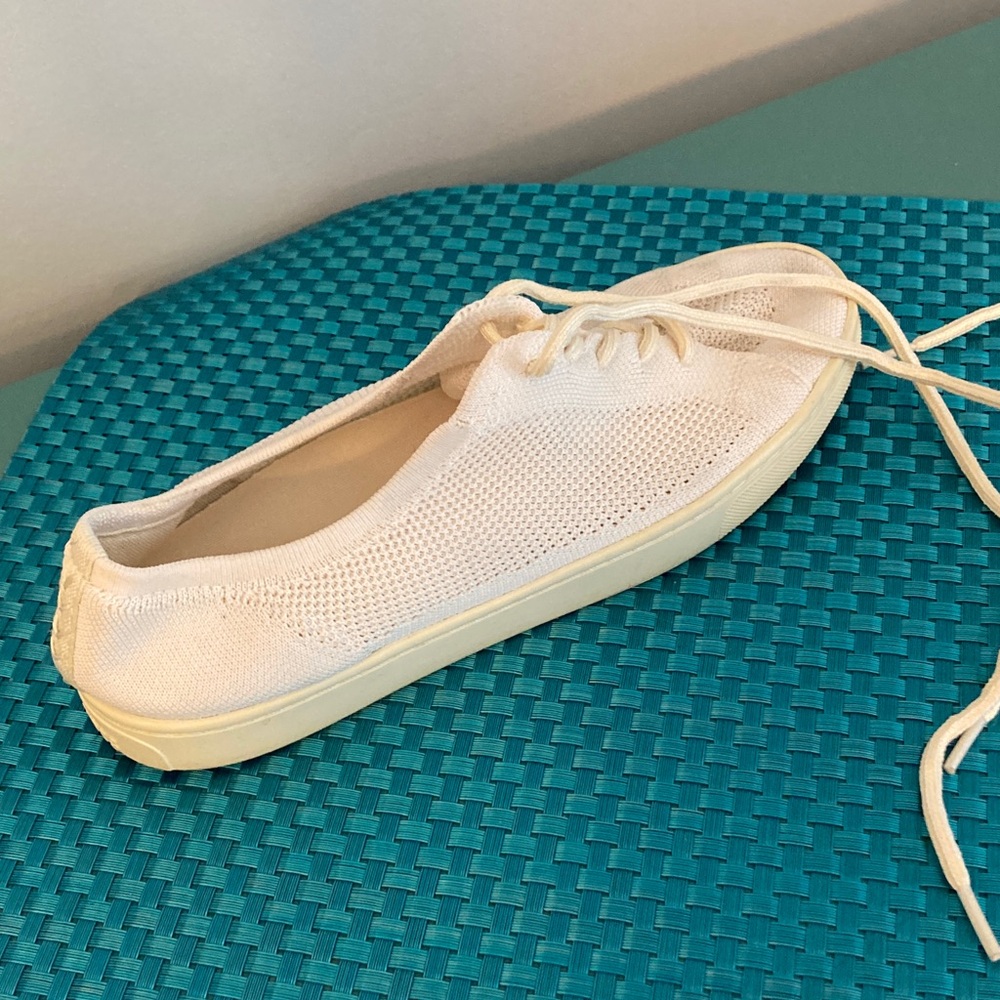 Soludos Off-White Knit Sneakers Women Size 10 - Picture 9 of 16